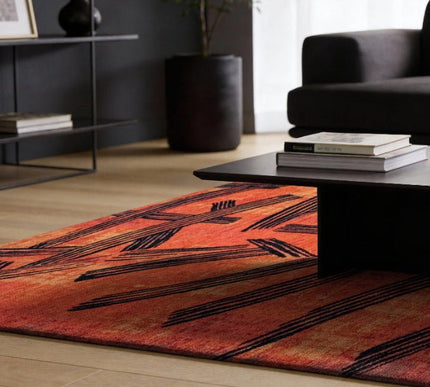 Moderne vloerkleden - Vloerkleed Kanji Ginger Chocolate 2069 - Louis De Poortere - Vloerkledenloods