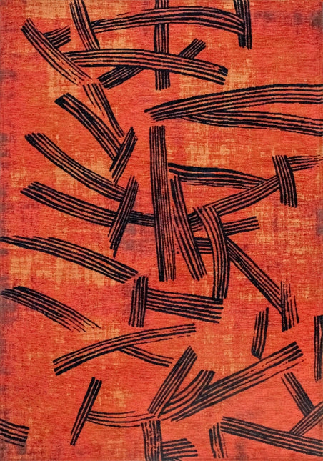 Moderne vloerkleden - Vloerkleed Kanji Ginger Chocolate 2069 - Louis De Poortere - Vloerkledenloods