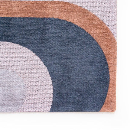 Moderne vloerkleden - Vloerkleed Module Camel Blue 9196 - Louis De Poortere - Vloerkledenloods
