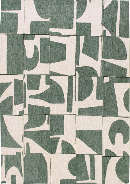 Moderne vloerkleden - Vloerkleed Papercut Sea Spray 9361 - Louis De Poortere - Vloerkledenloods