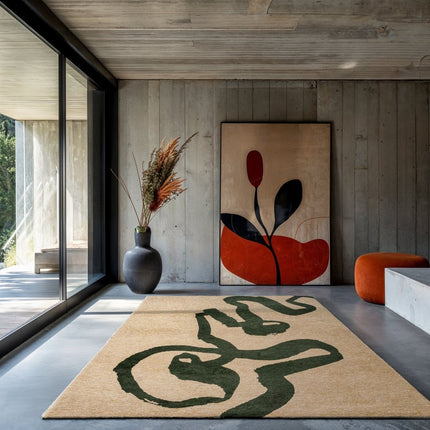 Moderne vloerkleden - Vloerkleed Ribbon Garden Spirit 9848 - Louis De Poortere - Vloerkledenloods