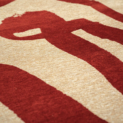 Moderne vloerkleden - Vloerkleed Ribbon Imperial Red 9847 - Louis De Poortere - Vloerkledenloods