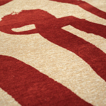 Moderne vloerkleden - Vloerkleed Ribbon Imperial Red 9847 - Louis De Poortere - Vloerkledenloods