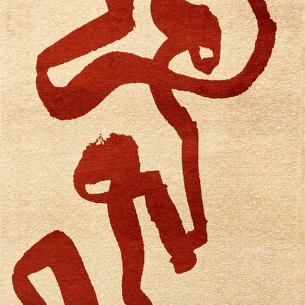 Moderne vloerkleden - Vloerkleed Ribbon Imperial Red 9847 - Louis De Poortere - Vloerkledenloods