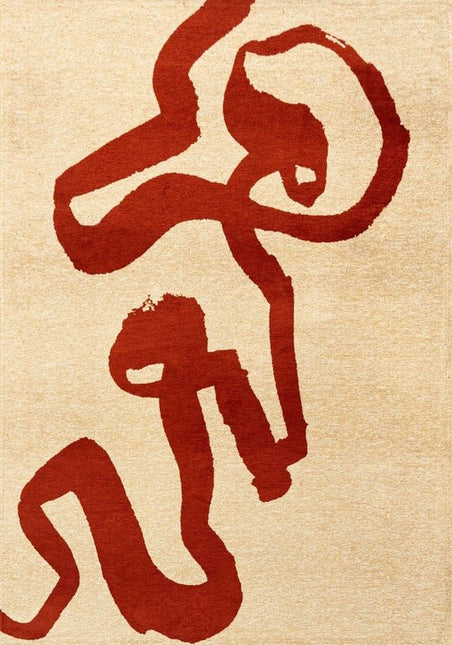 Moderne vloerkleden - Vloerkleed Ribbon Imperial Red 9847 - Louis De Poortere - Vloerkledenloods