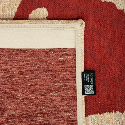 Moderne vloerkleden - Vloerkleed Ribbon Imperial Red 9847 - Louis De Poortere - Vloerkledenloods