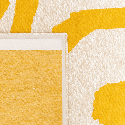Moderne vloerkleden - Vloerkleed Ribbon Pure Yellow 2084 - Louis De Poortere - Vloerkledenloods
