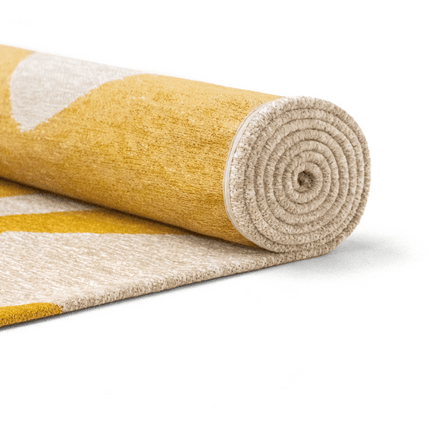 Moderne vloerkleden - Vloerkleed Ribbon Pure Yellow 2084 - Louis De Poortere - Vloerkledenloods