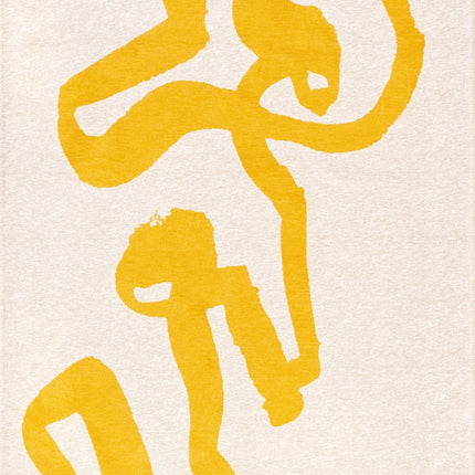 Moderne vloerkleden - Vloerkleed Ribbon Pure Yellow 2084 - Louis De Poortere - Vloerkledenloods