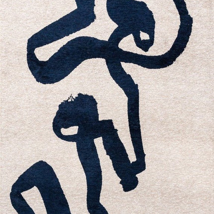 Moderne vloerkleden - Vloerkleed Ribbon Sea Ink 9849 - Louis De Poortere - Vloerkledenloods