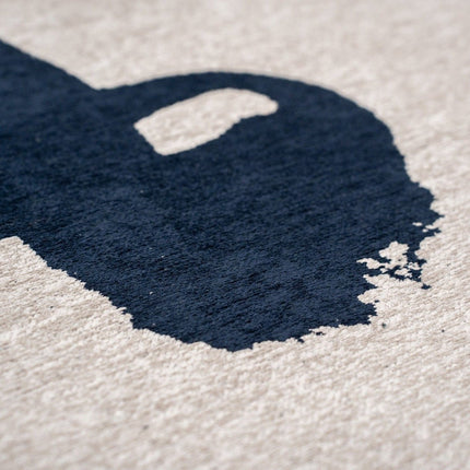 Moderne vloerkleden - Vloerkleed Ribbon Sea Ink 9849 - Louis De Poortere - Vloerkledenloods