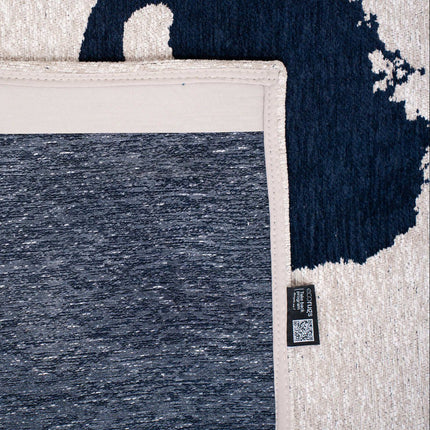 Moderne vloerkleden - Vloerkleed Ribbon Sea Ink 9849 - Louis De Poortere - Vloerkledenloods