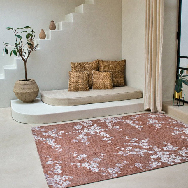 Moderne vloerkleden - Vloerkleed Sakura Copper Pink 9371 - Louis De Poortere - Vloerkledenloods