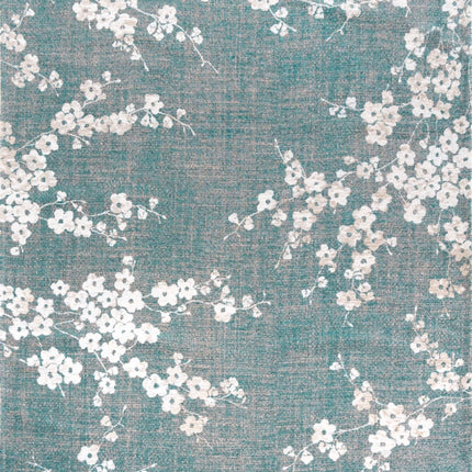 Moderne vloerkleden - Vloerkleed Sakura Lake Blue 9850 - Louis De Poortere - Vloerkledenloods