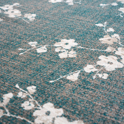 Moderne vloerkleden - Vloerkleed Sakura Lake Blue 9850 - Louis De Poortere - Vloerkledenloods
