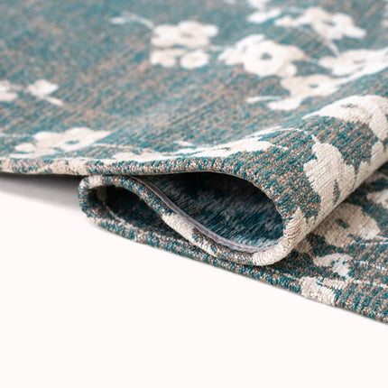 Moderne vloerkleden - Vloerkleed Sakura Lake Blue 9850 - Louis De Poortere - Vloerkledenloods