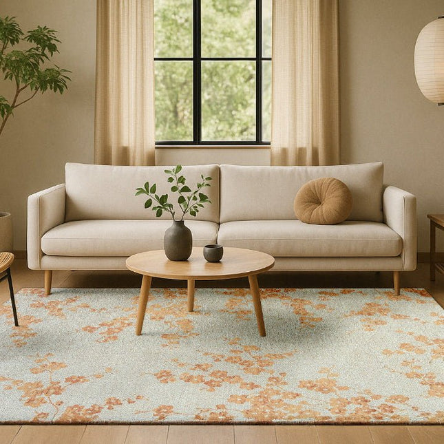 Moderne vloerkleden - Vloerkleed Sakura Petal Dew 9834 - Louis De Poortere - Vloerkledenloods