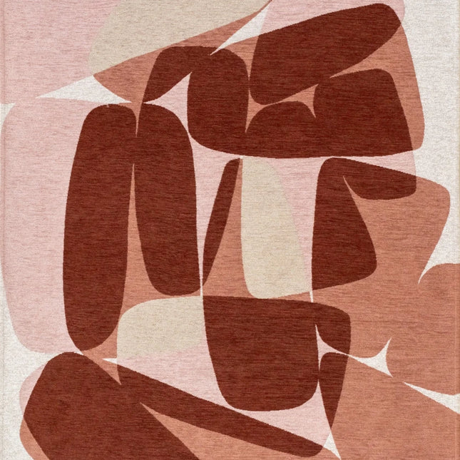 Moderne vloerkleden - Vloerkleed Stones Cherry Mocha 2088 - Louis De Poortere - Vloerkledenloods
