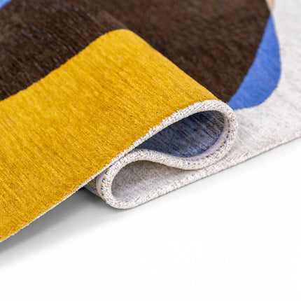 Moderne vloerkleden - Vloerkleed Stones Sunny Blue 2085 - Louis De Poortere - Vloerkledenloods