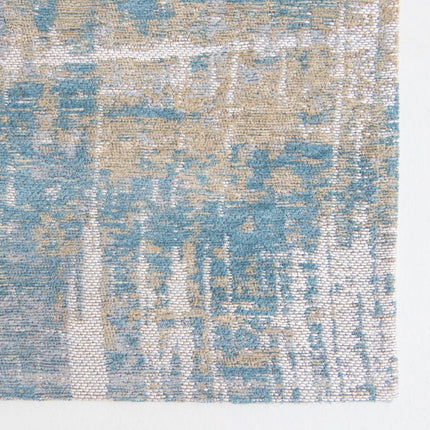 Moderne vloerkleden - Vloerkleed Streaks Long Island Blue 8718 - Louis De Poortere - Vloerkledenloods