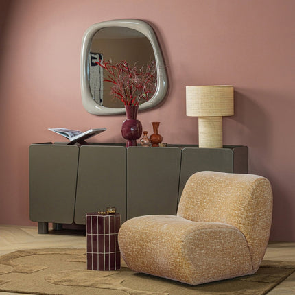 Moderne vloerkleden - Woood vloerkleed Livo Viscose/Wol Bruin 170x240cm - Vloerkledenloods