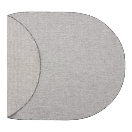 Buitenkleed Ovaal Mono - Grijs/Wit - Dubbelzijdig - EVA Interior