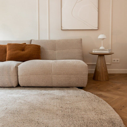 Rond Berber Vloerkleed Beige Nador