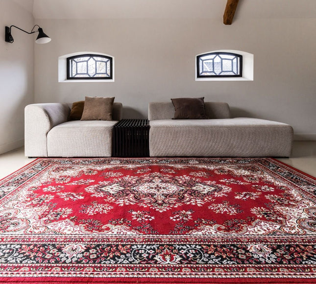 Vintage vloerkleed Nain Perzisch Rood