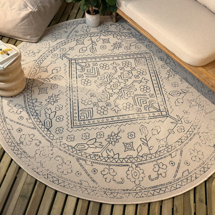 Rond buitenkleed Nova blauw - Interieur05