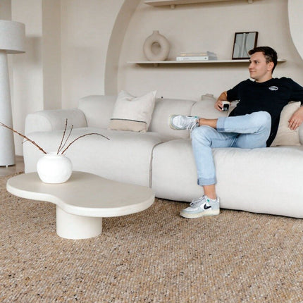Wollen Vloerkleed Novara Bruin Gemeleerd Eva Interior