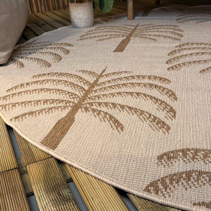 Rond buitenkleed Oase jute - Interieur05