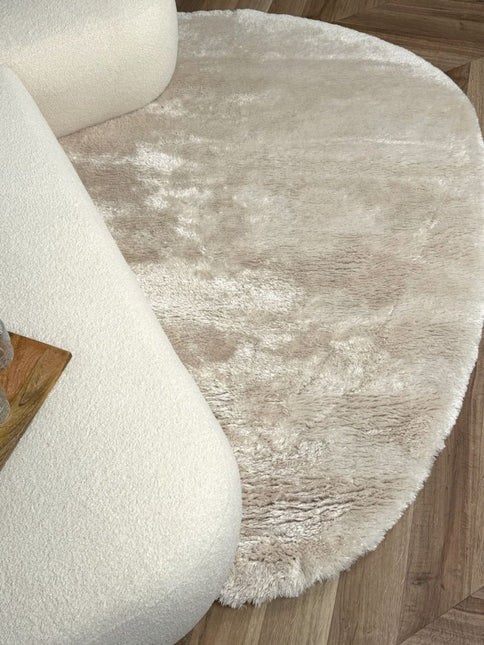 Organisch hoogpolig vloerkleed Odelia beige/wit - Interieur05 - Vloerkledenloods