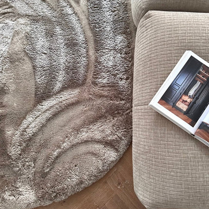 Organisch hoogpolig vloerkleed Odelia stone - Interieur05 - Vloerkledenloods