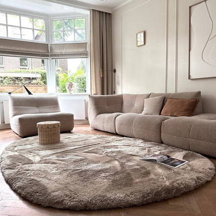 Organisch hoogpolig vloerkleed Odelia stone - Interieur05 - Vloerkledenloods