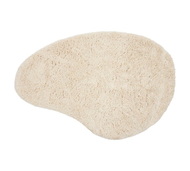 Organisch Hoogpolig Vloerkleed Pilo Ivoor Wit Polyester Interieur05 - Vloerkledenloods