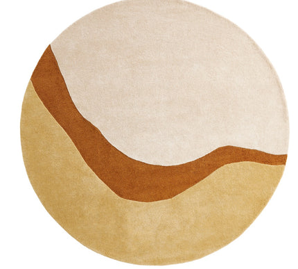 Ensuite By Brinker rond vloerkleed Organix Gold 510