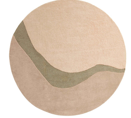 Ensuite By Brinker rond vloerkleed Organix Khaki 750