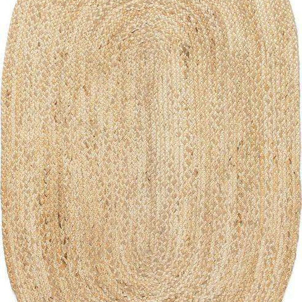 Ovaal vloerkleed Jute Naturel - Vloerkledenloods