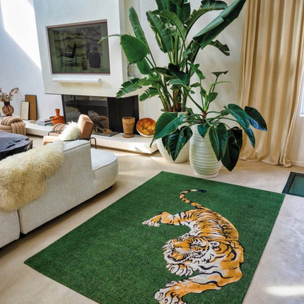 Pop Collection Green on fire 9388 - Louis de Poortere - Vloerkledenloods