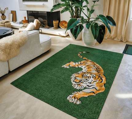 Pop Collection Green on fire 9388 - Louis de Poortere - Vloerkledenloods