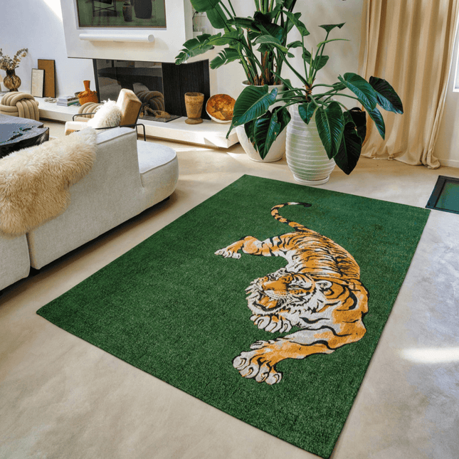 Pop Collection Green on fire 9388 - Louis de Poortere - Vloerkledenloods