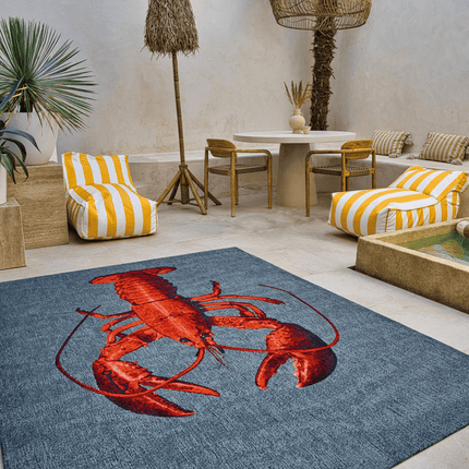 Pop Collection Steam red 9389 - Louis de Poortere - Vloerkledenloods