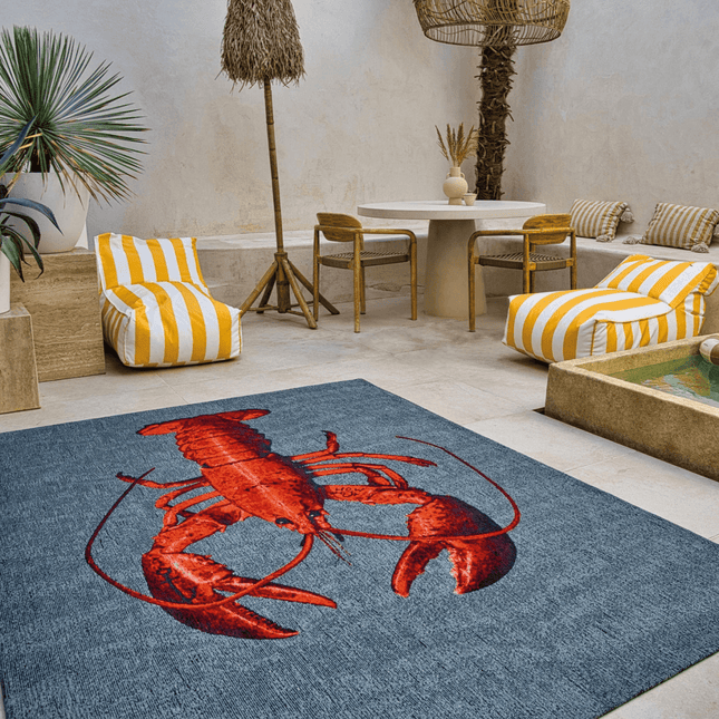 Pop Collection Steam red 9389 - Louis de Poortere - Vloerkledenloods
