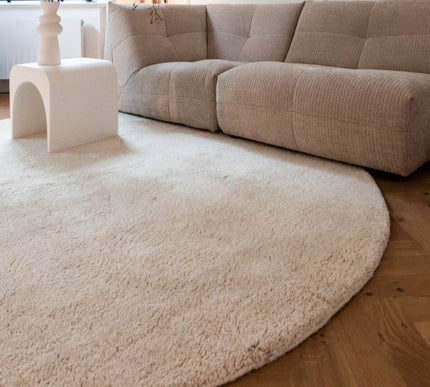 Rond Berber Vloerkleed Ivoor wit Nador - Vloerkledenloods