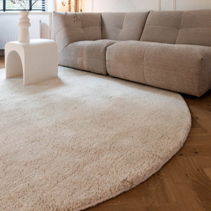 Rond Berber Vloerkleed Ivoor wit Nador - Vloerkledenloods