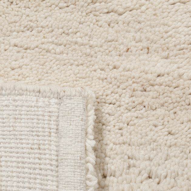 Rond berber vloerkleed Maroc 66 ivoor wit - Vloerkledenloods