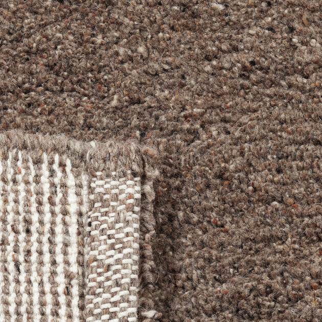 Rond berber vloerkleed Maroc 70 bruin - Vloerkledenloods