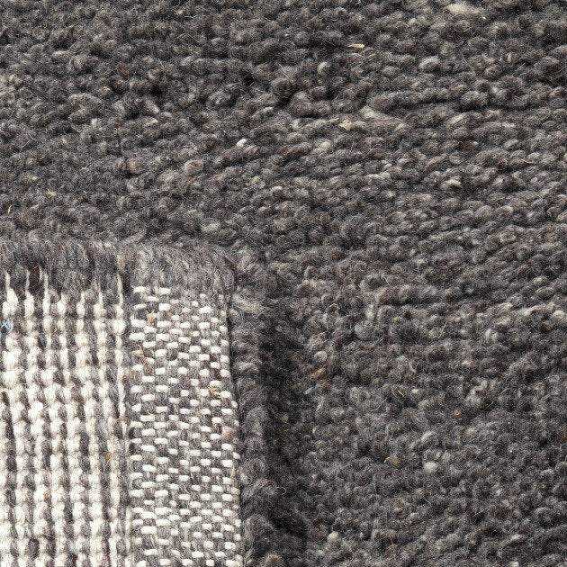 Rond berber vloerkleed Maroc 71 antraciet - Vloerkledenloods