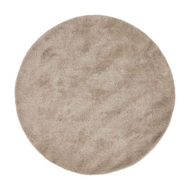 Rond Berber Vloerkleed Zand Nador - Vloerkledenloods