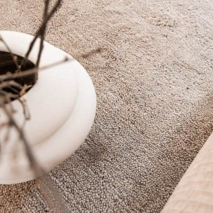Rond Berber Vloerkleed Zand Nador - Vloerkledenloods